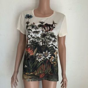 Scotch & Soda Madison Scotch Floral T-Shirt Women’s Size 2 (L) Short Sleeves Top